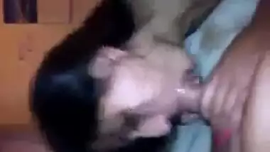 Indian hot girlfriend blowjob and cim