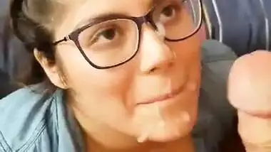 Taking cumshot