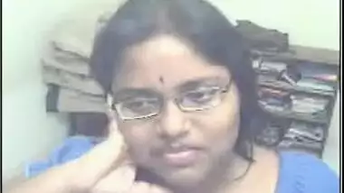 Indian girl giving her audition in studio...