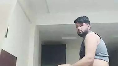 Young guy enjoys hotel sex with his GF in doggy style